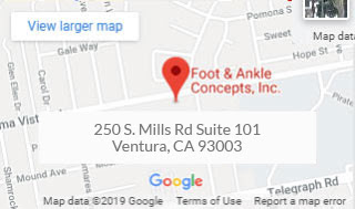 foot ankle ventura office map